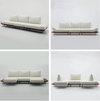 Modern Modular Island Rotating Sofa with Adjustable Armrest and Back Cushion