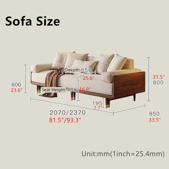 New and Upgrade SERENIT Solid Wood Frame Sofa Bed