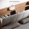 Convertible Sofa Bed with Backrest Storage Rack