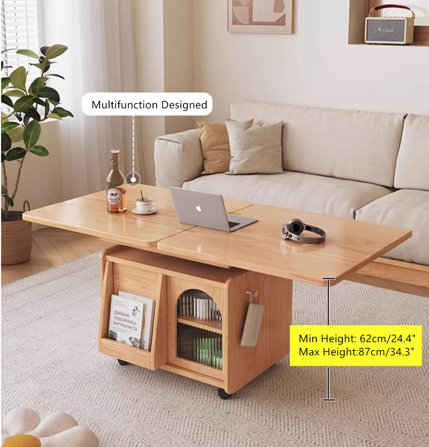 Movable and Liftable Coffee Table – SPS FURNTIURE