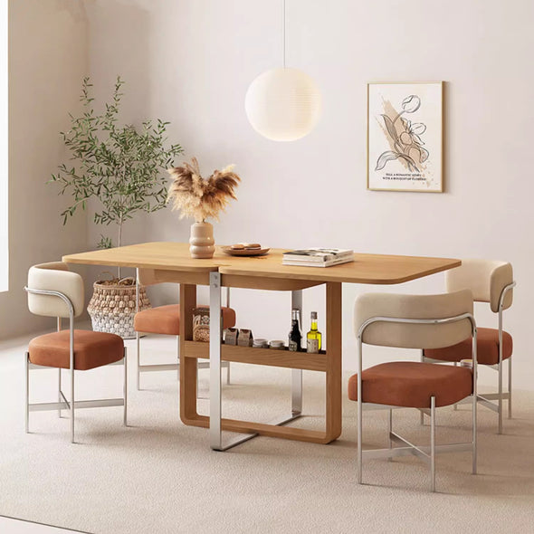Extendable Tabletop Solid Wood Dining Table