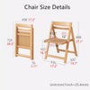 Space Saving Solid Wood Kitchen Island Dining Table