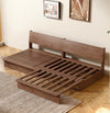 Japandi YUNJIAN Pull Out Solid Wood Frame Sofa Bed