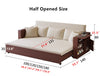 Multifunction Sofa Bed with Remote Controlled Lifting Coffee Table