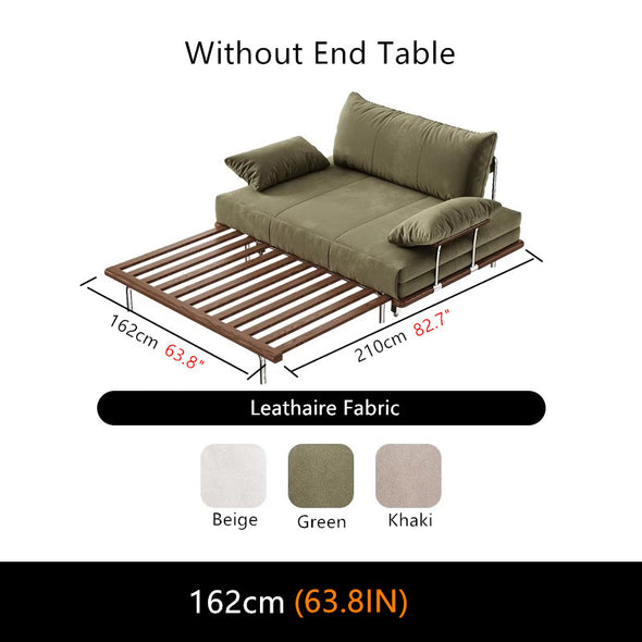 Modern Separate Pull-Out Sofa Bed with Armrest End Table