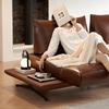 Modern Modular Island Rotating Sofa with Adjustable Armrest and Back Cushion