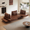 Modern Modular Island Rotating Sofa with Adjustable Armrest and Back Cushion