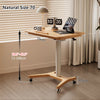 Liftable and Adjustable Solid Wood Laptop Desk with Universal Wheels