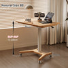 Liftable and Adjustable Solid Wood Laptop Desk with Universal Wheels