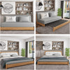Solid Wood Frame Modern Convertible Sofa Bed