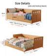 Solid Wood POLKA Pull Out Sofa Bed with Underneath Storage Drawers