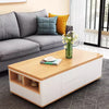 3-In-1 Folding Lift-top Multifunctional Coffee Table With Universal Wheels