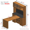 Sideboard Cabinet with Extendable Table