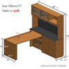 Sideboard Cabinet with Extendable Table