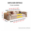 Multifunctional Matte Fabric Sleeper Sofa Bed with Underneath Storage