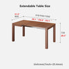 Space-Saving Extendable Kitchen Island Table with Large Storage Cabinet