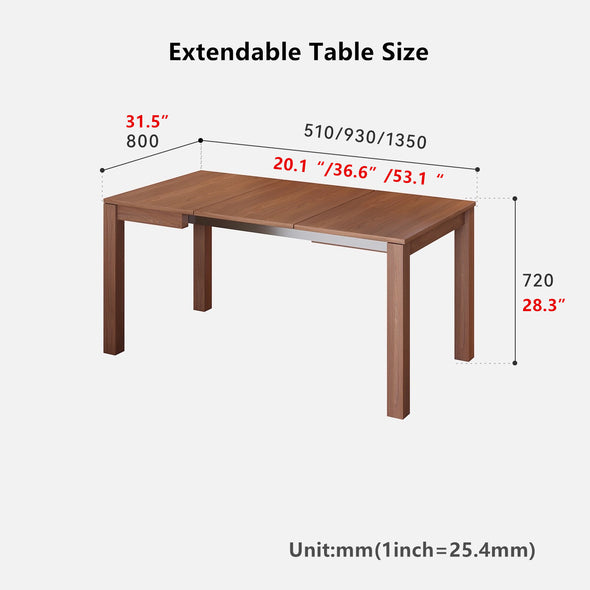 Space-Saving Extendable Kitchen Island Table with Large Storage Cabinet