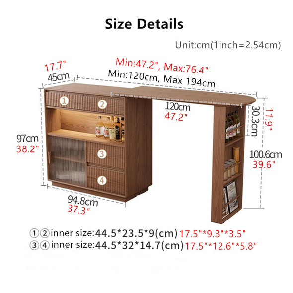 360 Degree Rotating Bar Table With Cabinet and Stools