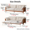Versatile 3-in-1 Cloud Sofa Bed with Built-In Side Storage