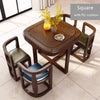 Space Saving Solid Wood Nesting Dining Table and Chairs Set