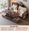 Multifunction Sofa Bed with Remote Controlled Lifting Coffee Table