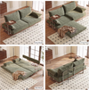 Modern Separate Pull-Out Sofa Bed with Armrest End Table