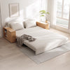 3-in-1 Convertible Sofa Bed with Hidden Desk Armrest and Underneath Storage