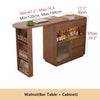 360 Degree Rotating Bar Table With Cabinet and Stools