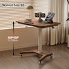 Liftable and Adjustable Solid Wood Laptop Desk with Universal Wheels