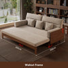 DM Solid Wood Frame Pull-Out Sofa Bed
