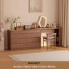 Light Luxury Extendable Vanity Table with 8-Drawer Accent Chest