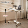 Liftable and Adjustable Solid Wood Laptop Desk with Universal Wheels