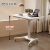 Liftable and Adjustable Solid Wood Laptop Desk with Universal Wheels