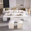 Multifunctional Lift Top Coffee Table With 4 Storage Stools