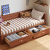 Solid Wood POLKA Pull Out Sofa Bed with Underneath Storage Drawers