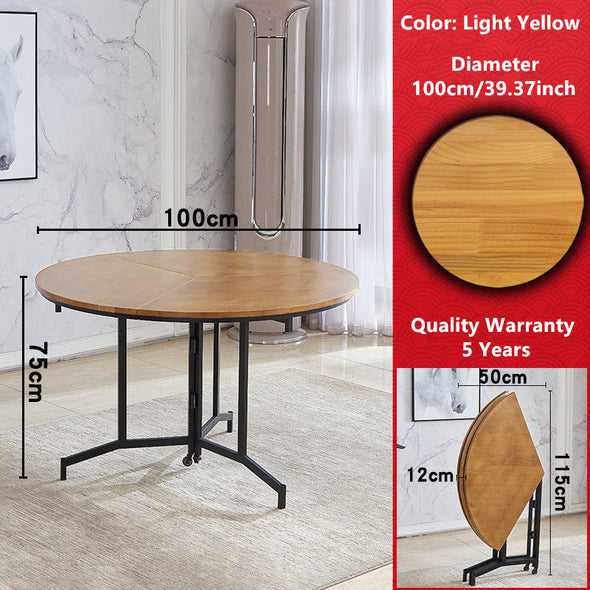 Space Saving Round Folding Table