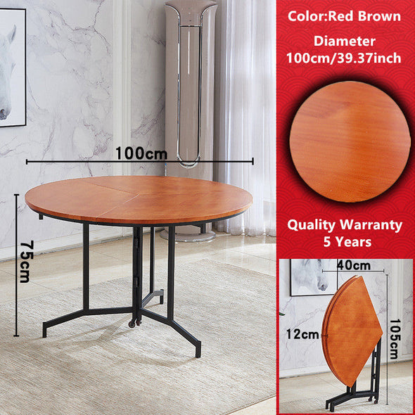 2020 New Arrival Space Saving Round Folding Table