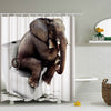 Elephant Bathroom Shower Curtains