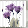 Leaves and Flowers  Bathroom Shower Curtains