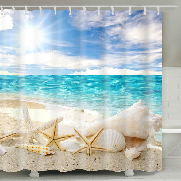 Beach and Sea Bathroom Shower Curtains
