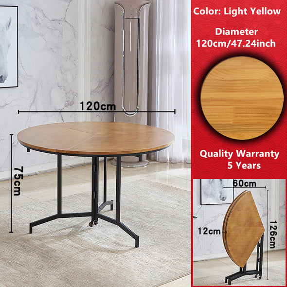 2020 New Arrival Space Saving Round Folding Table
