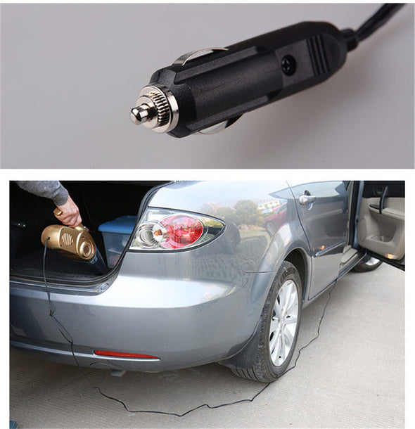 4 in 1 Car Vacuum Cleaner : Lighting, Vacuum Cleaner, Inflation, Tire Pressure