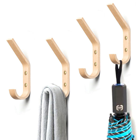 Modern Oak Wooden Coat Wall Hooks