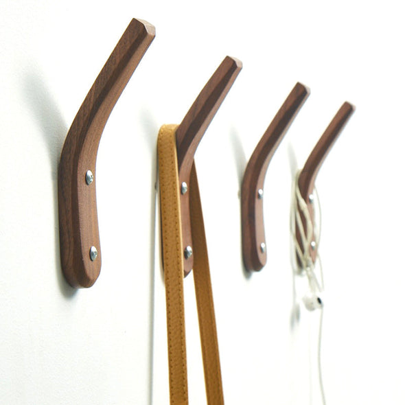 Wall Mounted Handmade  Wood Hook Coat Rack
