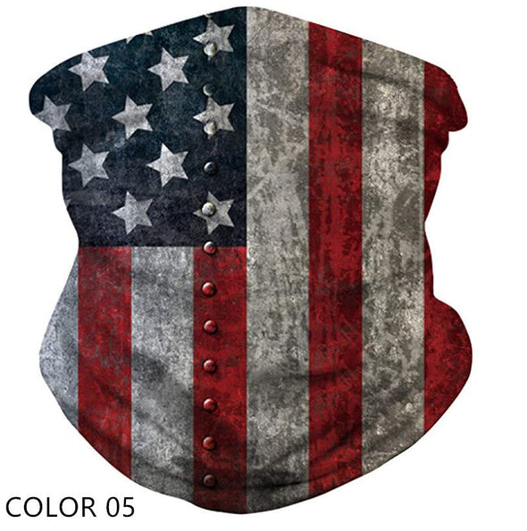 American Flag UV Protection Face Neck Gaiter(8 color choice)