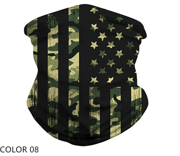 American Flag UV Protection Face Neck Gaiter(8 color choice)