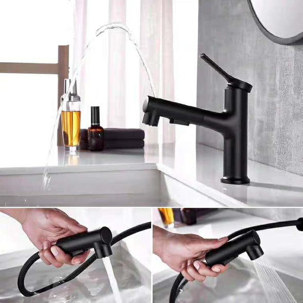 2020 New Design Three Water Flow Modes Bath Faucet with Pull Out Sprayer