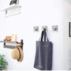 Self Adhesive Kitchen Wall Hook Bathroom Towel Hooks Stainless Steel Coat Hat Hooks