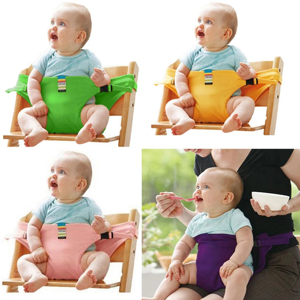 Safety Baby Chair Harness Travel Foldable Infant High Dinning Cover Seat