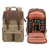 2020 Upgrade Large Capacity  Waterproof  Canvas Camera Photo Backpack